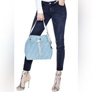 GUESS Juliana Bucket Bag in Denim